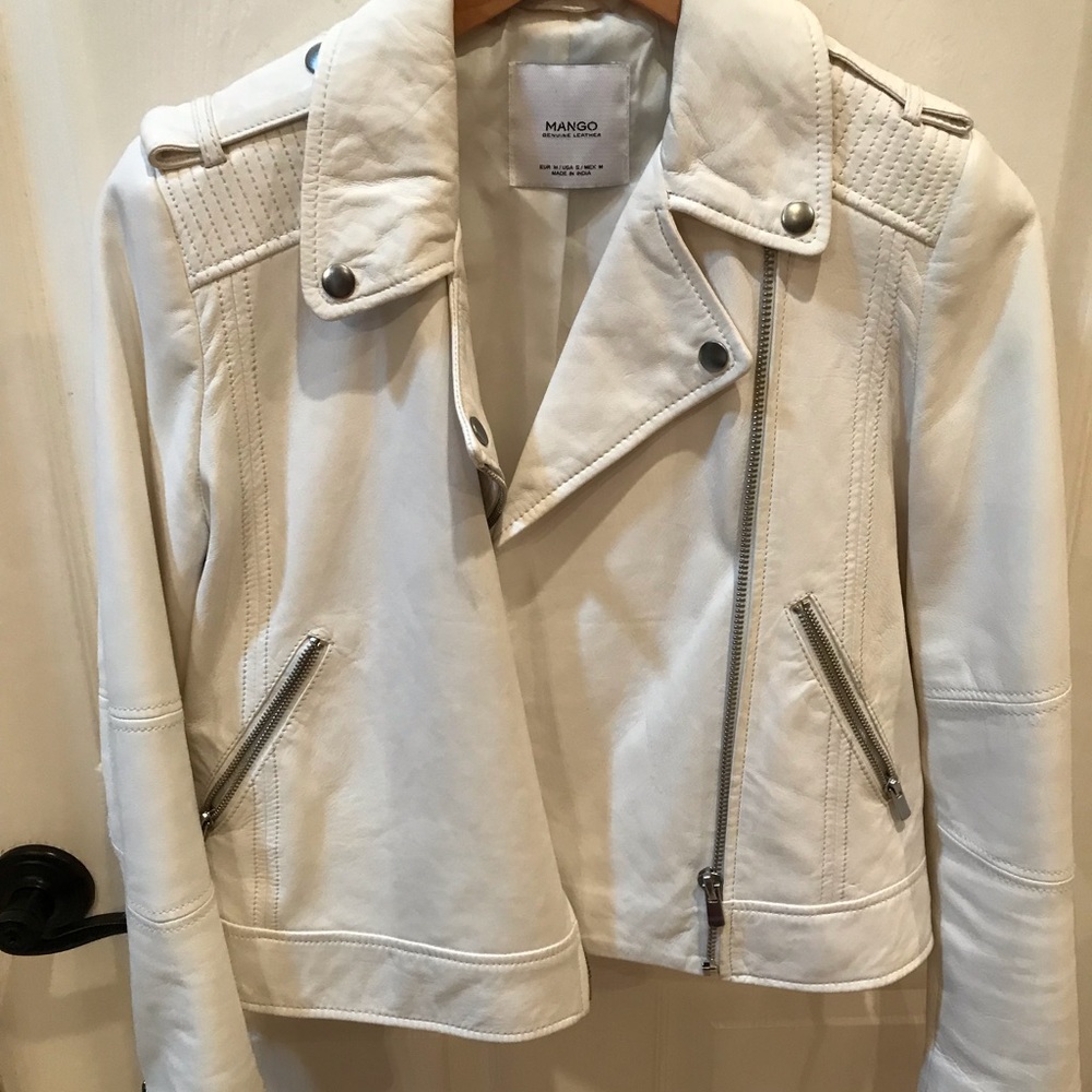 White Leather jacket